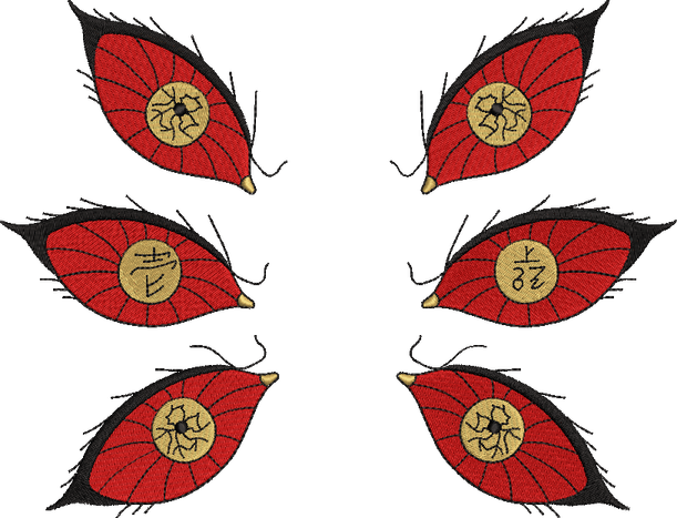 Demon Slayer Eyes PNG