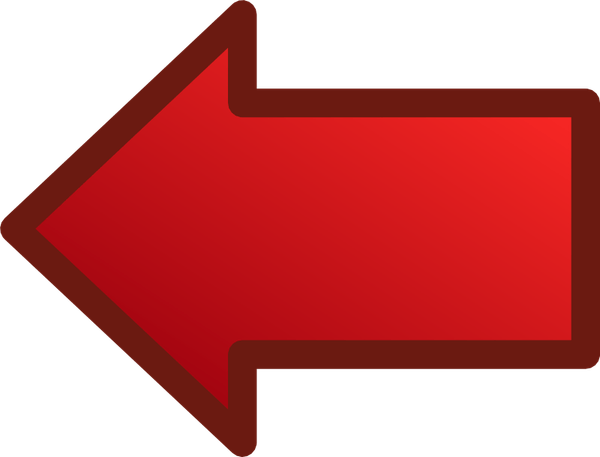 Red Arrow Straight PNG