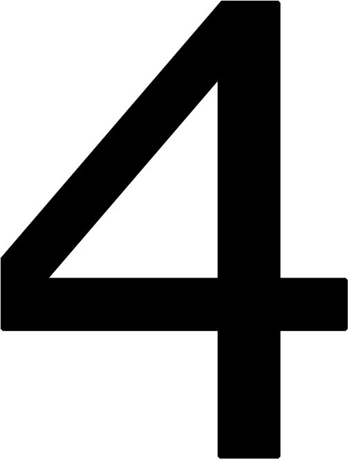 4 Number PNG