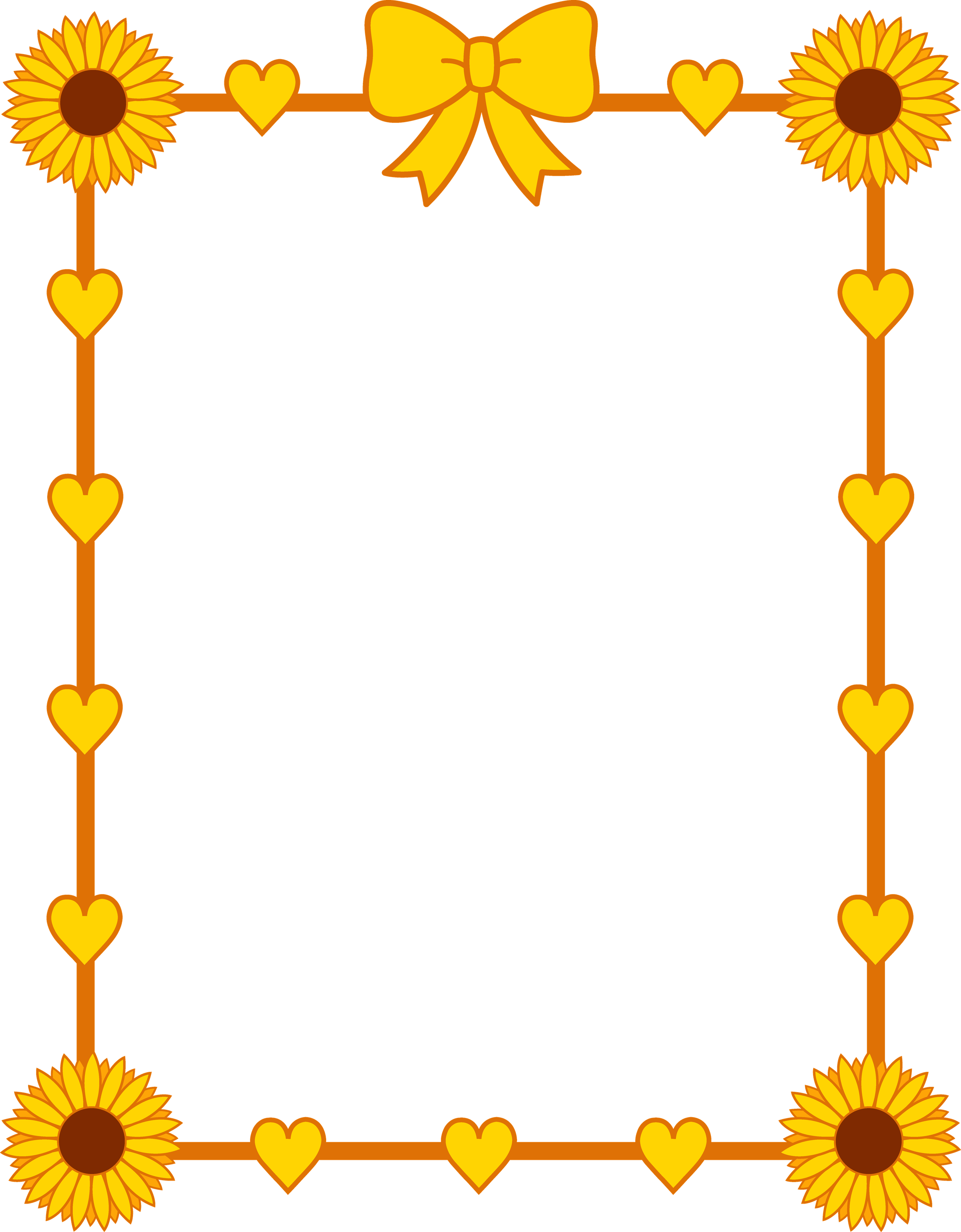 Yellow Border PNG