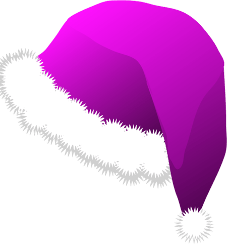 Purple Santa Hat PNG