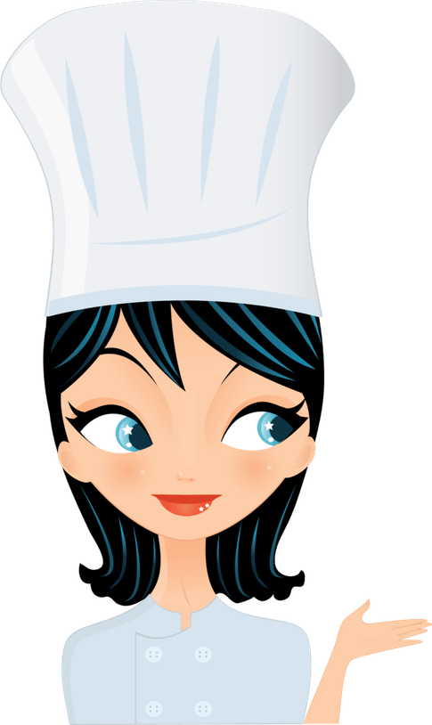 Cartoon Female Chef PNG