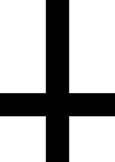 Upside Down Cross PNG