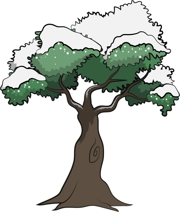 Snowy Tree PNG
