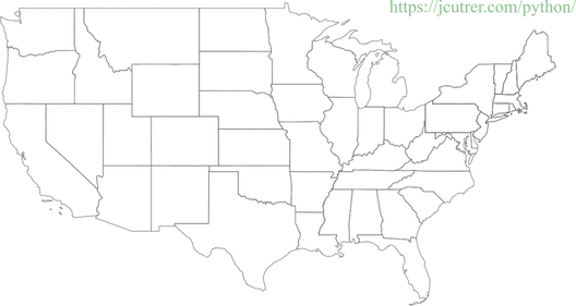 Blank United States Map PNG