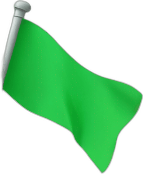 Green Flag Emoji PNG