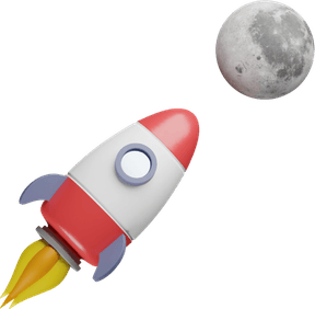 Rocket To Moon PNG