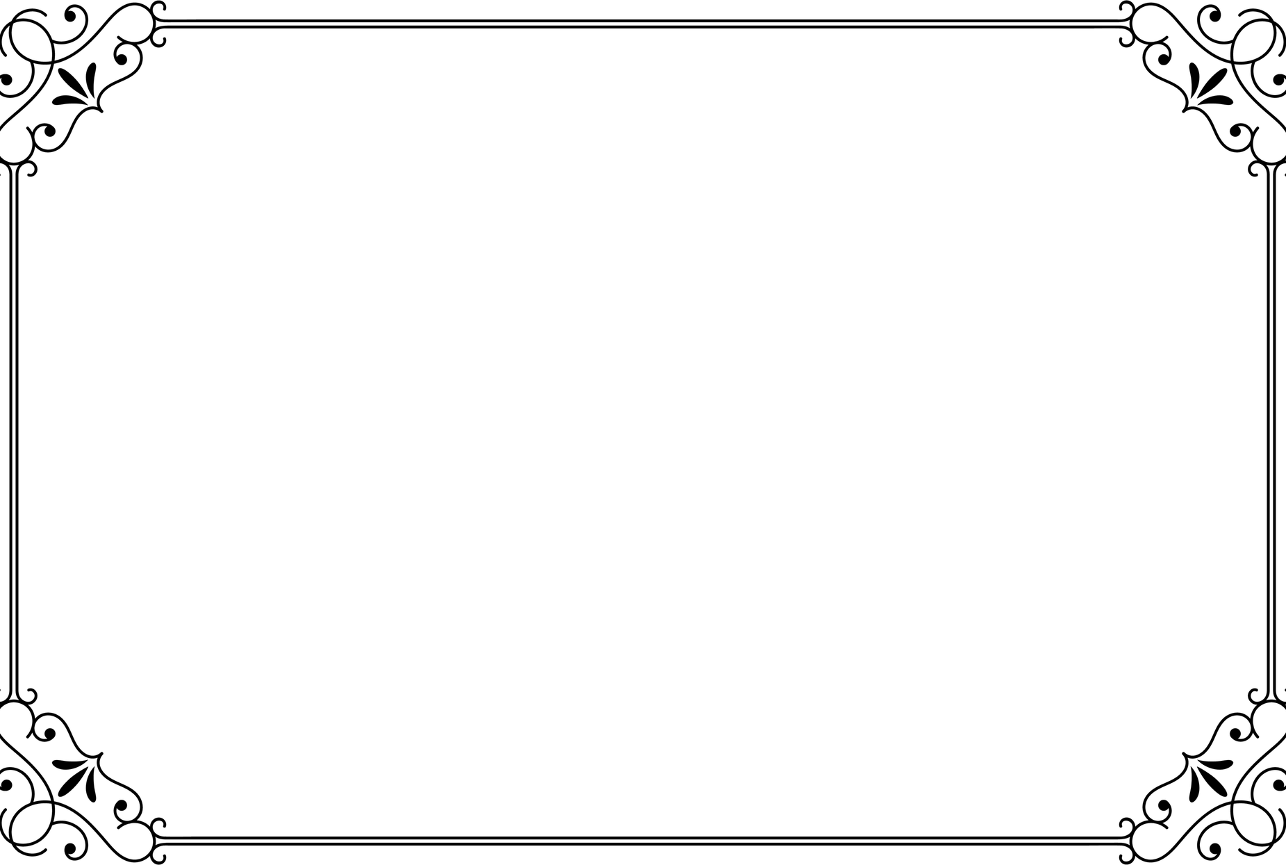 Page Border Landscape PNG