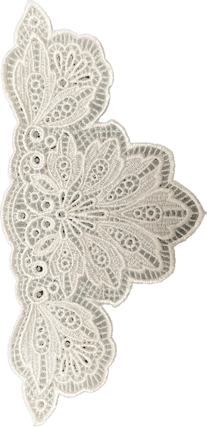 White Lace Border PNG