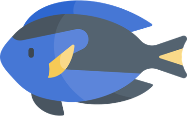 Blue Tang Fish PNG