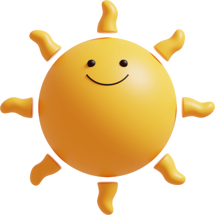 3d Sun PNG