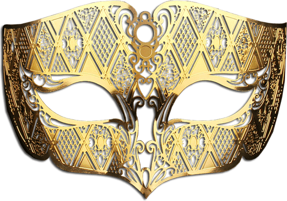 Gold Masquerade Mask PNG