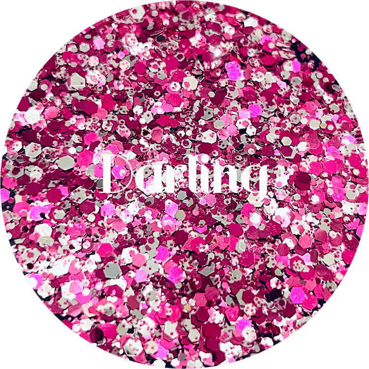 Pink Glitter Circle PNG