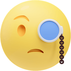 Monocle Emoji PNG