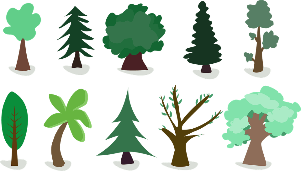 Pixel Tree PNG