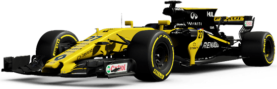 Yellow Race Car PNG