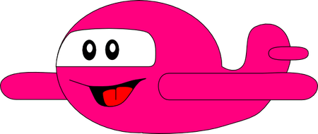 Airplane Pink PNG