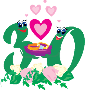 30th Wedding Anniversary PNG