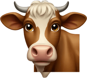 Brown And White Cow PNG