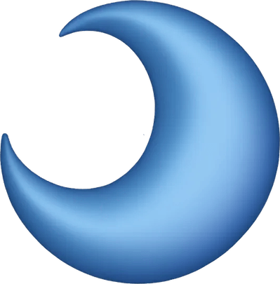 Upside Down Crescent Moon PNG
