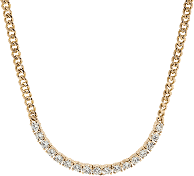 Cuban Diamond Chain PNG