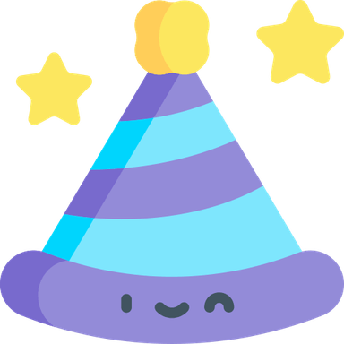 Birthday Hat Purple PNG