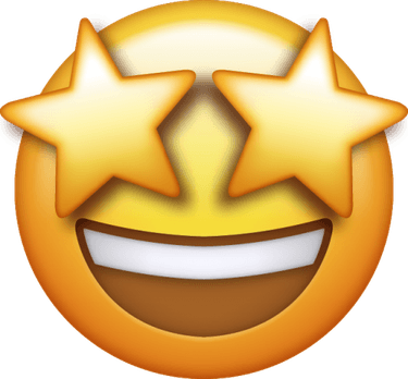 Star Eyes Emoji PNG