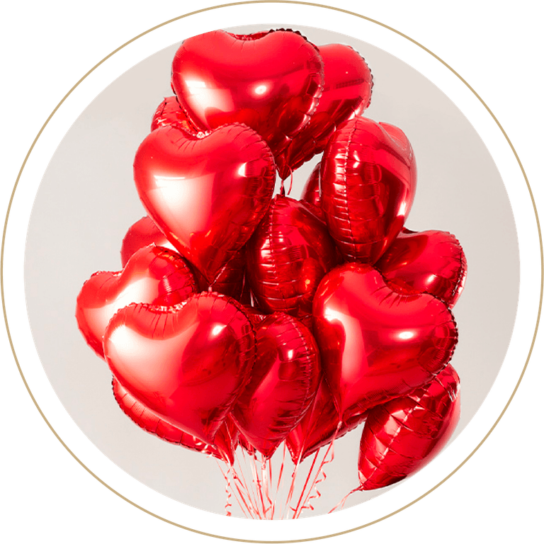 Rose Gold Heart Balloon PNG