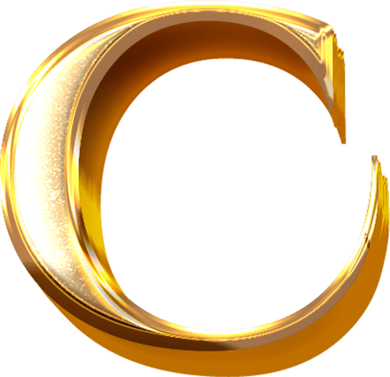 Golden 3d Circle PNG