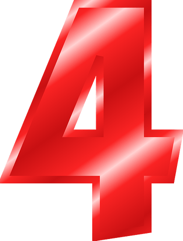 4 Number PNG
