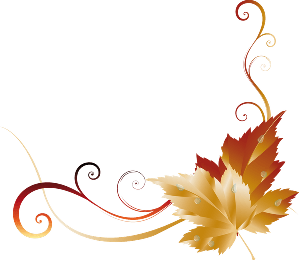 Fall Leaves Border PNG
