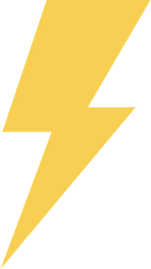 Electricity Yellow Lightning PNG