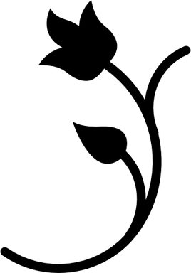Silhouette Flower PNG