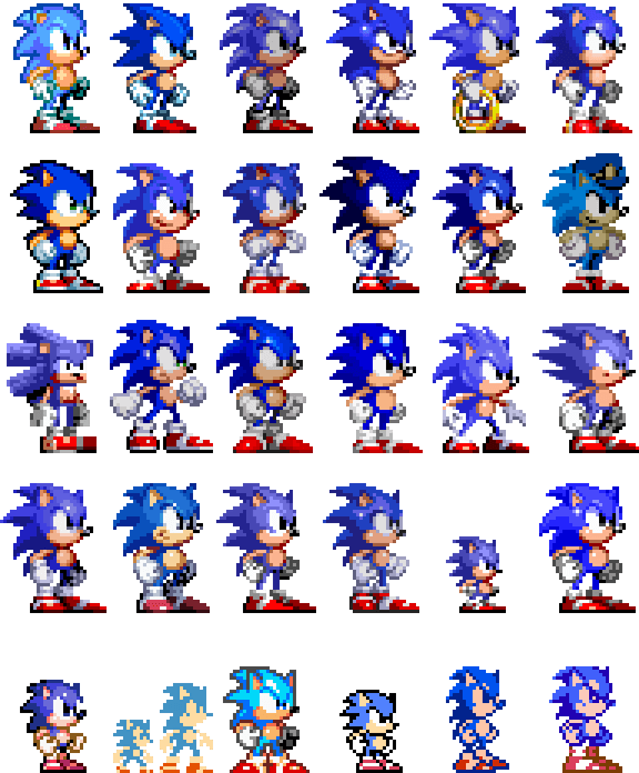 Pixel Sonic PNG