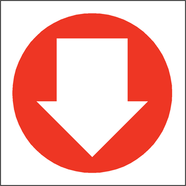 Red Arrow Mark PNG