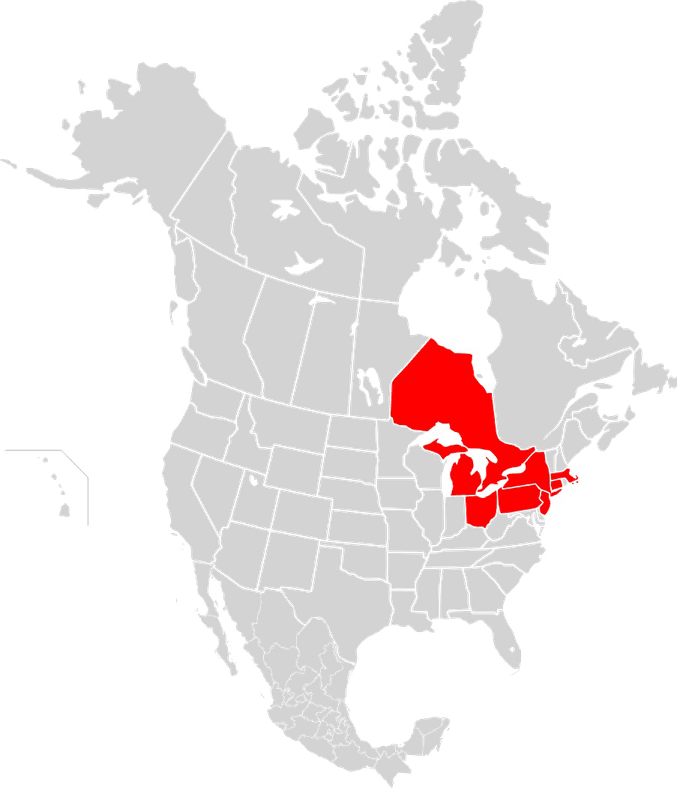 North America Map PNG