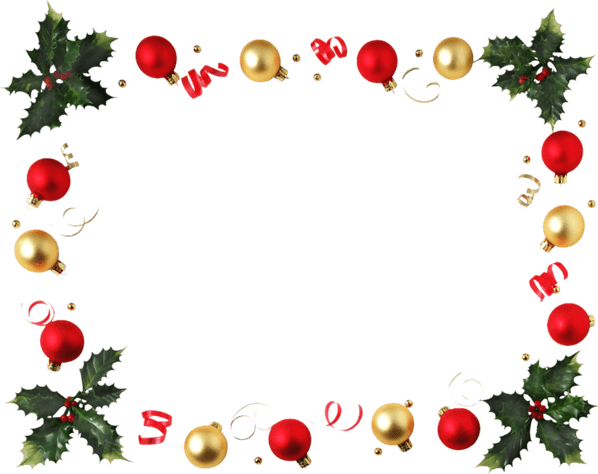 Christmas Decoration Border PNG