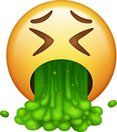 Throw Up Emoji PNG