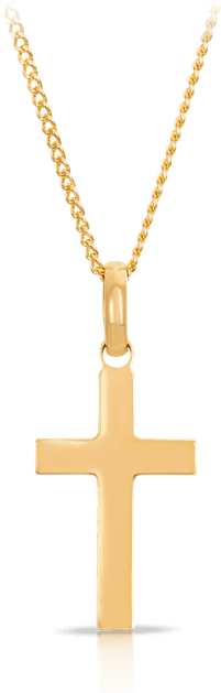Gold Christian Cross PNG