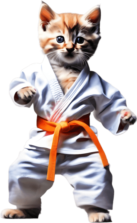 Karate Cat PNG