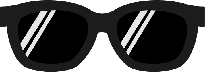 Black Sunglasses PNG