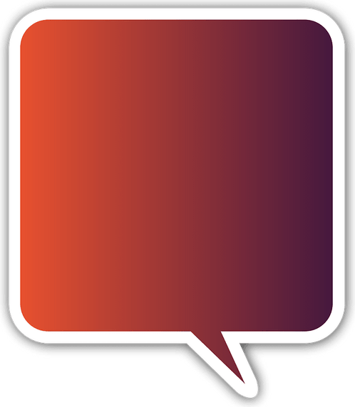 Speech Bubble Red PNG