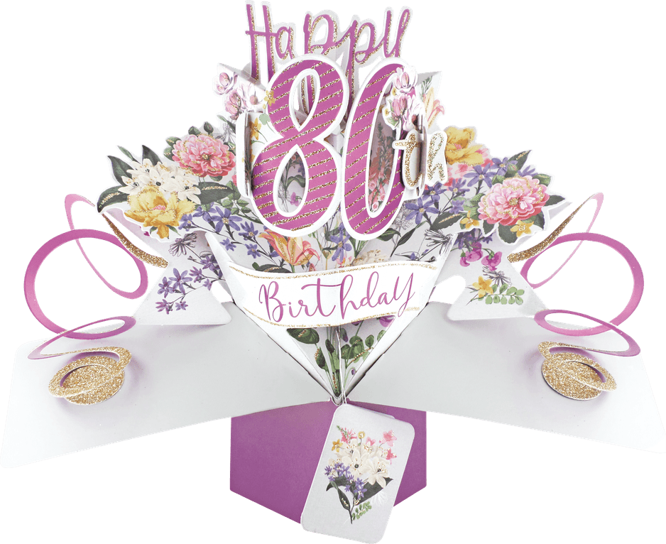 80th Birthday PNG