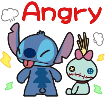 Angry Stitch PNG