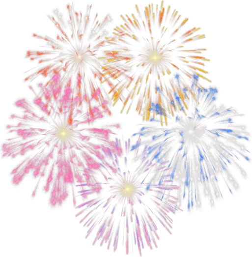 Christmas Fireworks PNG