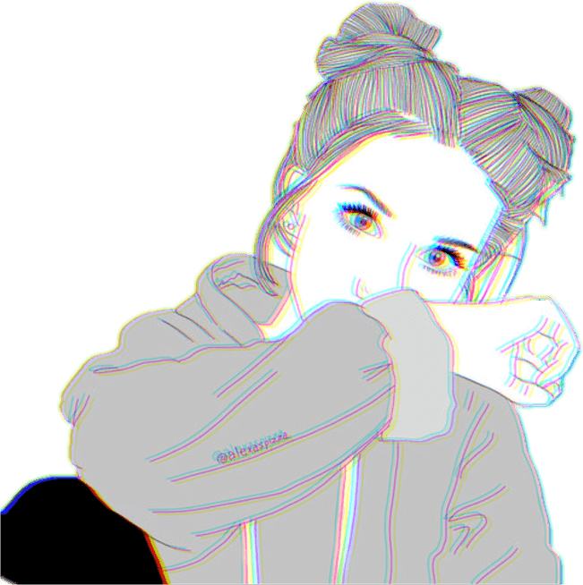 Cute Drawing Of Girls PNG