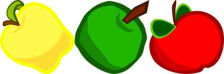Red Apple Cartoon PNG