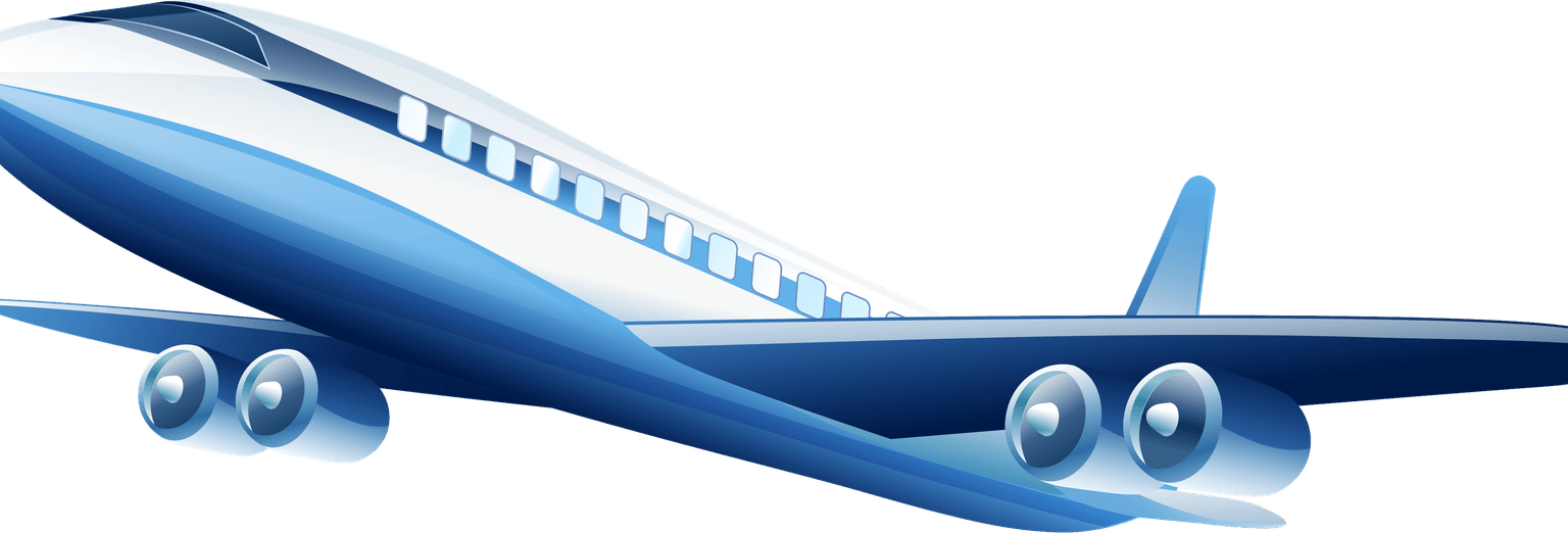 Airplane White PNG