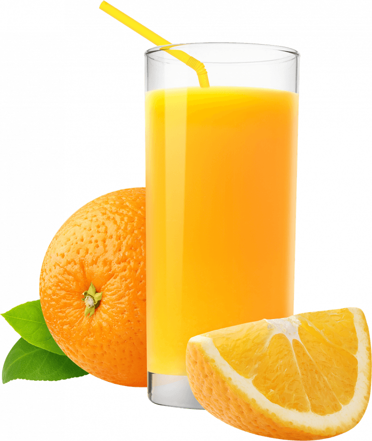 Orange Juice Splash PNG