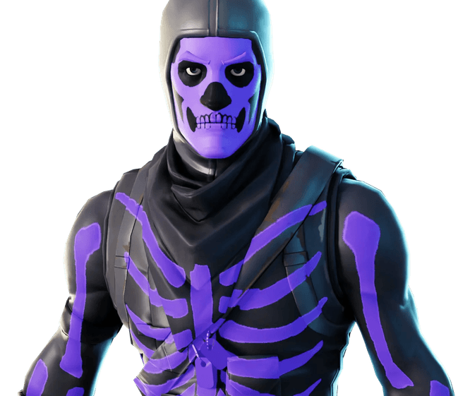 Purple Skull Trooper PNG